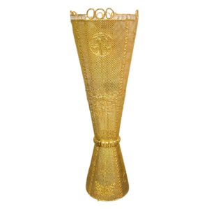 Bakhoor BoSidin - Large Size Bukhoor Incense Burner 100 cm tall Floor-Standing Oud Holder Charcoal Censer Gold- 876