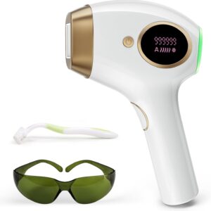 BoSidin Permanent Hair Remover At Home, Upgraded High Energy Levels Laser Hair Removal for Women and Men, 999K Flashes Effective and Safe for Whole Body