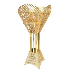 Bakhoor BoSidin - Large Size Bukhoor Incense Burner 100 cm tall Durable Arabic Style Oud Holder Charcoal Censer Gold/Silver- LC-489