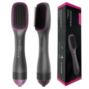3 in 1 Hair Dryer Brush and Styler, Professional Negative Ions Hot Air Brush, Blow Dryer Comb, Suitable for Straight and Curly Hair, Achieve Salon Styling Volume Blow Dryer Brush Hair Styler